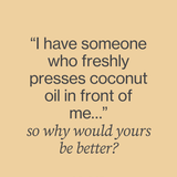 Edible Coconut Milk Oil