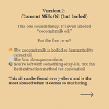 Edible Coconut Milk Oil